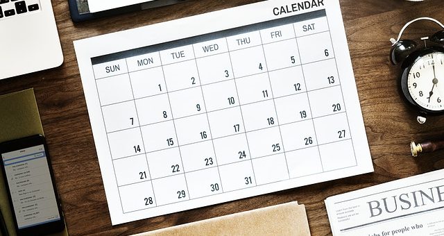 calendar fiscal luna octombrie 2019